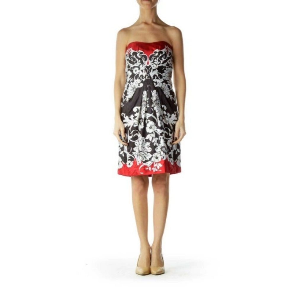 White House Black Market Silk Floral Dress